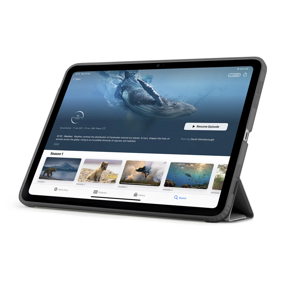 Pipetto iPad Pro 13 (2024) Origami No1 originalus dėklas – pilkas