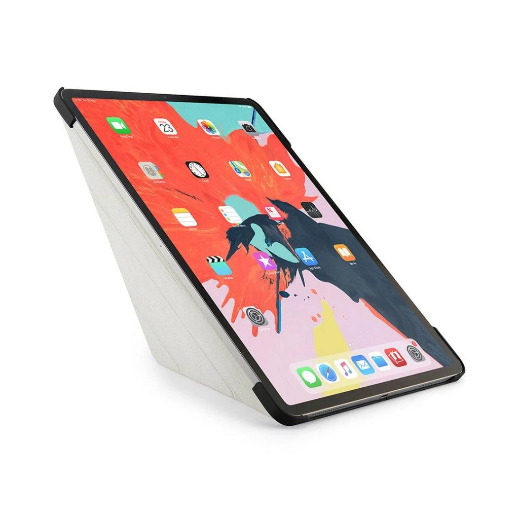 Pipetto iPad Pro 2018 11 colių origami dėklas – rožinis auksinis / skaidrus