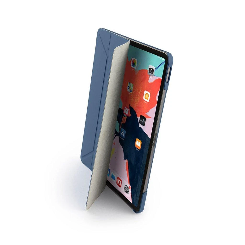 Pipetto iPad Pro 2018 11 colių origami dėklas – auksinis / skaidrus