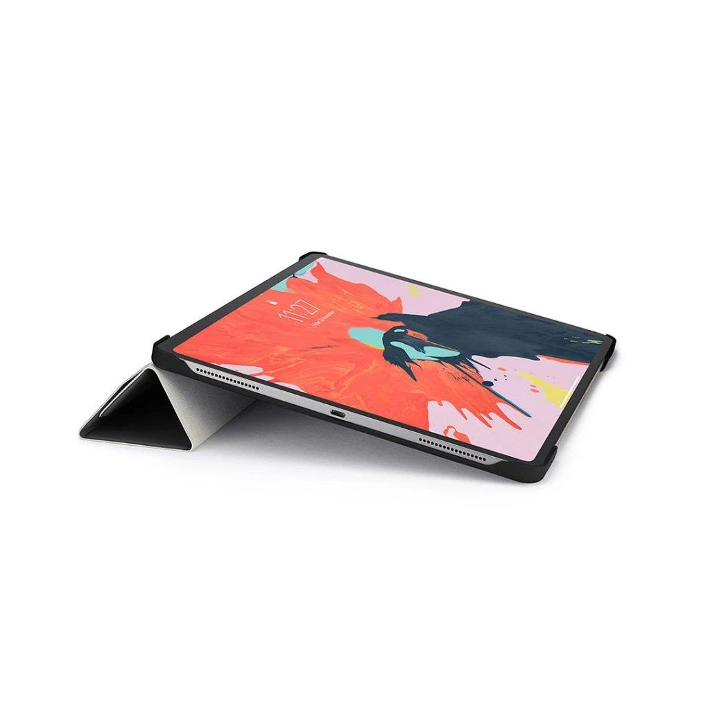 Pipetto iPad Pro 2018 11 colių origami dėklas – rožinis auksinis / skaidrus