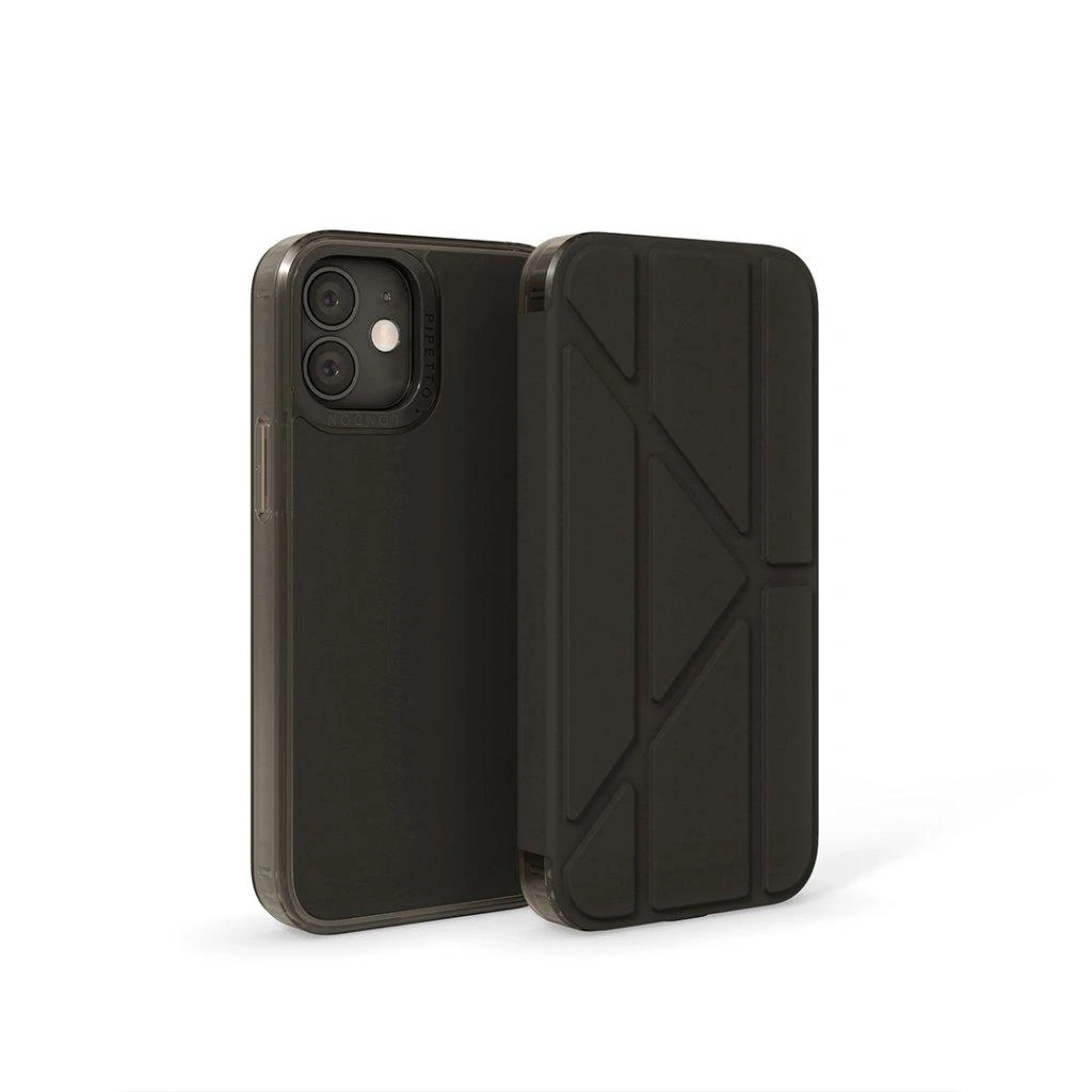Pipetto Origami Folio iPhone 12 Mini Case - Dark mėlynas