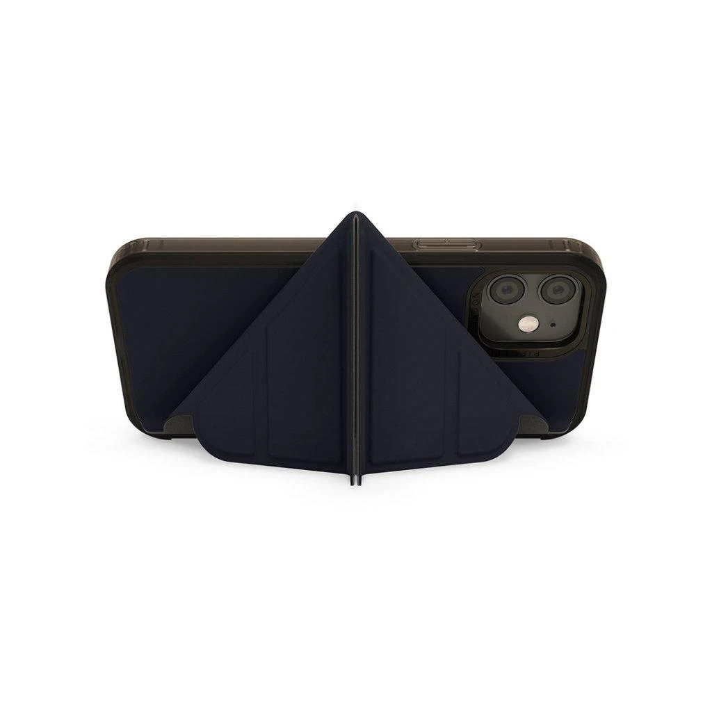 Pipetto Origami Folio iPhone 12 Mini Case - Juodas