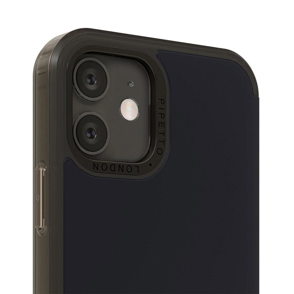 Pipetto Origami Folio for iPhone 12 Pro Max - Dark mėlynas