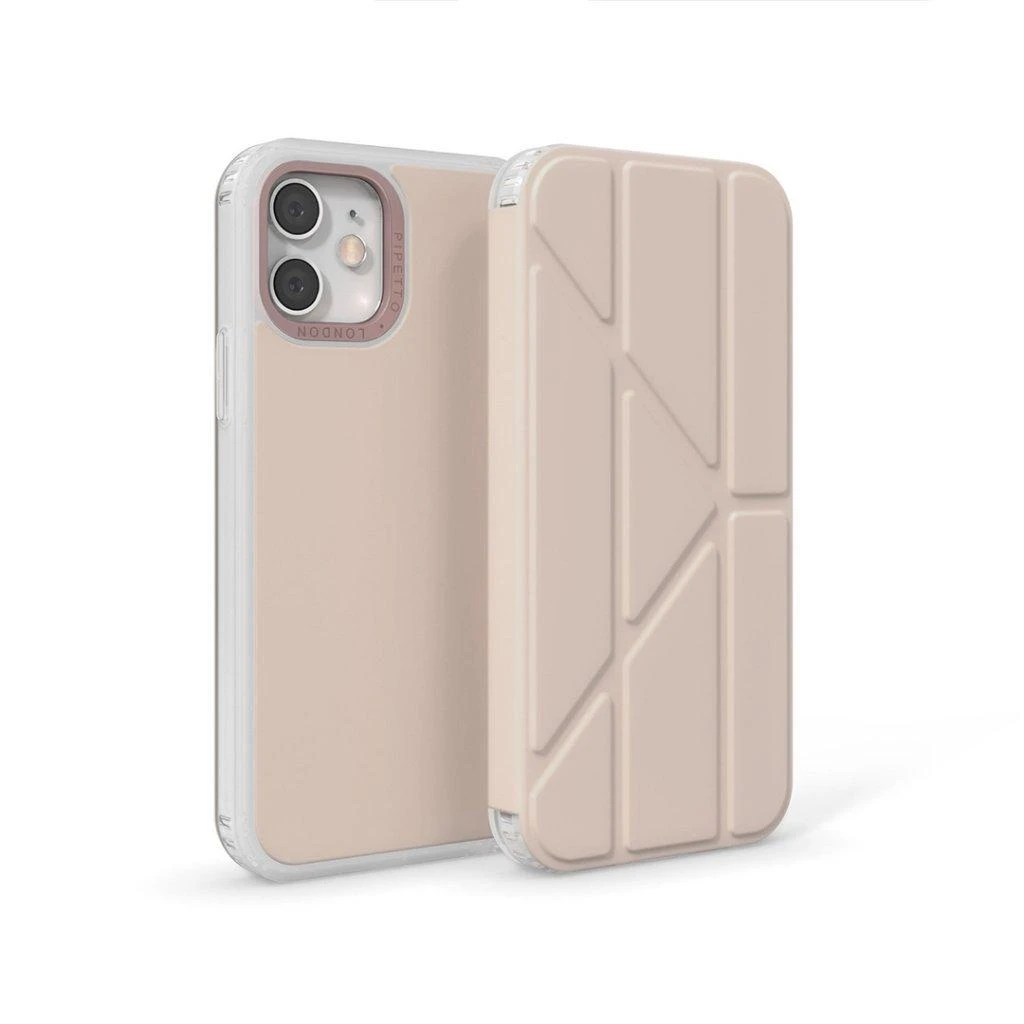 Pipetto Origami Folio for iPhone 12 Pro Max - Dark mėlynas