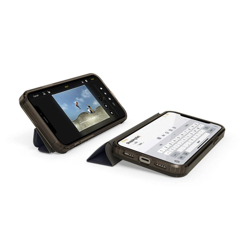 Pipetto Origami Folio for iPhone 12 Pro Max - Dark mėlynas