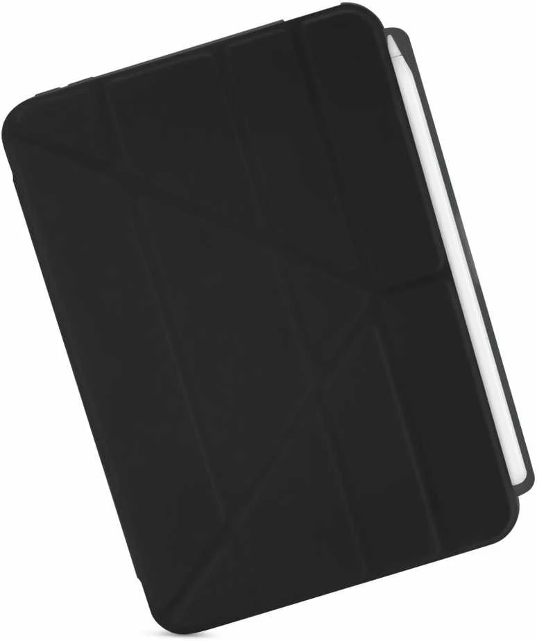 Pipetto iPad Mini (2024/2021) Origami No3 Pieštukas Case - Juodas