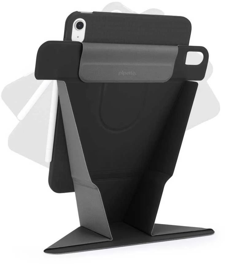 Pipetto iPad Air 13 (2024) Origami No6 Stand Case - Juodas