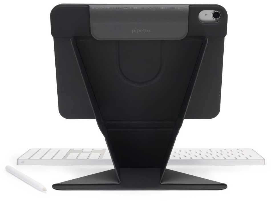 Pipetto iPad Air 13 (2024) Origami No6 Stand Case - Juodas