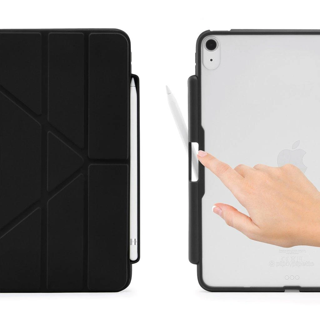 Pipetto Origami No3 Pieštukas dėklas, juodos spalvos – iPad 10.9 (2022)