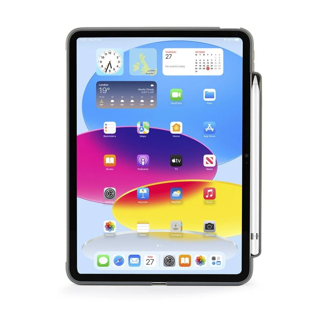 Pipetto Origami No3 Pieštukas dėklas, pilkos spalvos – Apple iPad (A16) / Apple iPad (2022)