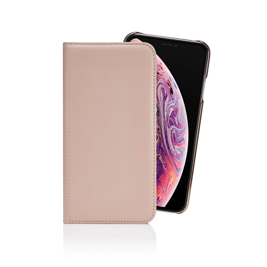 Pipetto iPhone XS Max Magnetic Folio Odinis dėklas with Wireless Charging - Navy mėlynas
