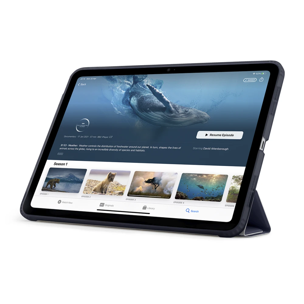 Pipetto iPad Pro 13 (2024) Origami No1 Original Case - Dark mėlynas