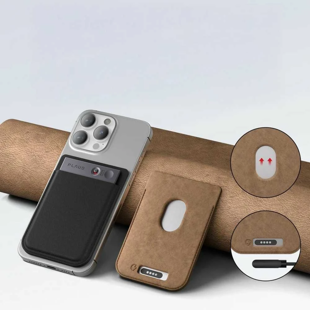 Diktofonas PLAUD Note Case Brown – užrašų dėklas, rudas