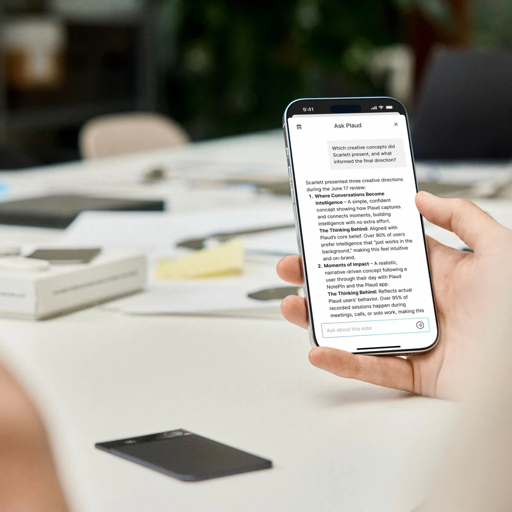 Plaud Note Pro - Black | Dirbtinio Intelekto diktofonas su transkripcija
