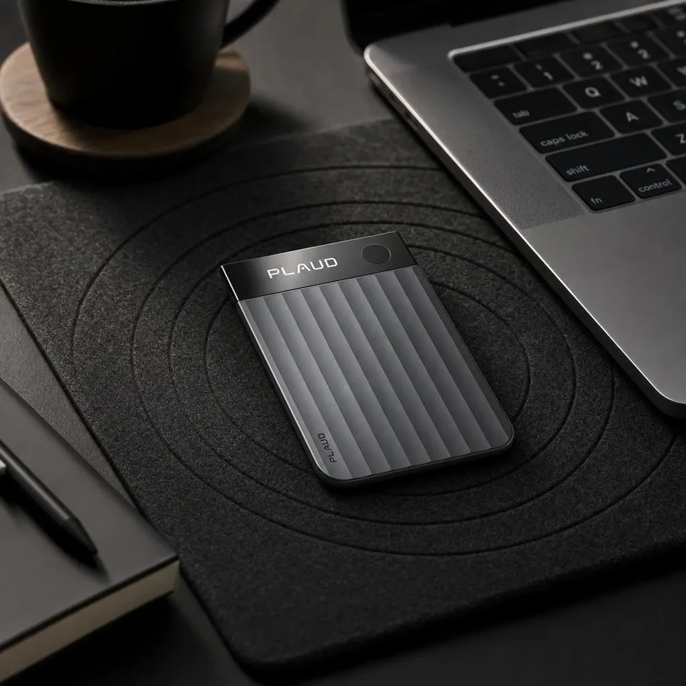 Plaud Note Pro - Black | Dirbtinio Intelekto diktofonas su transkripcija
