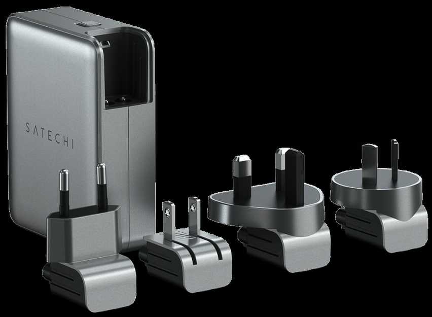 SATECHI 145W USB-C 4 prievadų GaN kelioninis įkroviklis