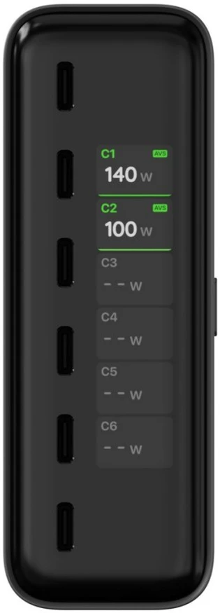 Satechi ChargeView 240W Desktop Charger - Space Juodas