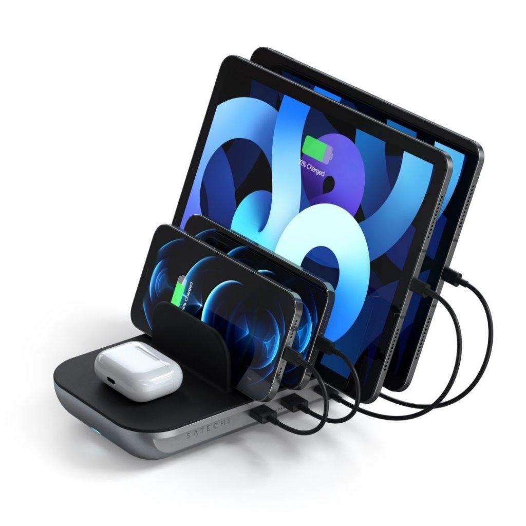 Įkroviklis Satechi Multi- Device 2x USB-A 2x USB-C 3 A (ST- WCS5PM)