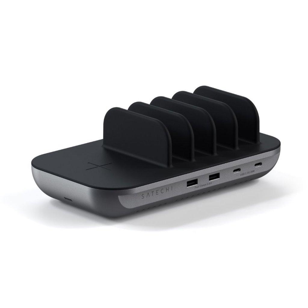 Įkroviklis Satechi Multi- Device 2x USB-A 2x USB-C 3 A (ST- WCS5PM)