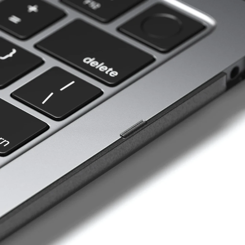SATECHI Eco Hardshell dėklas, skirtas MacBook Air M2 – tamsus