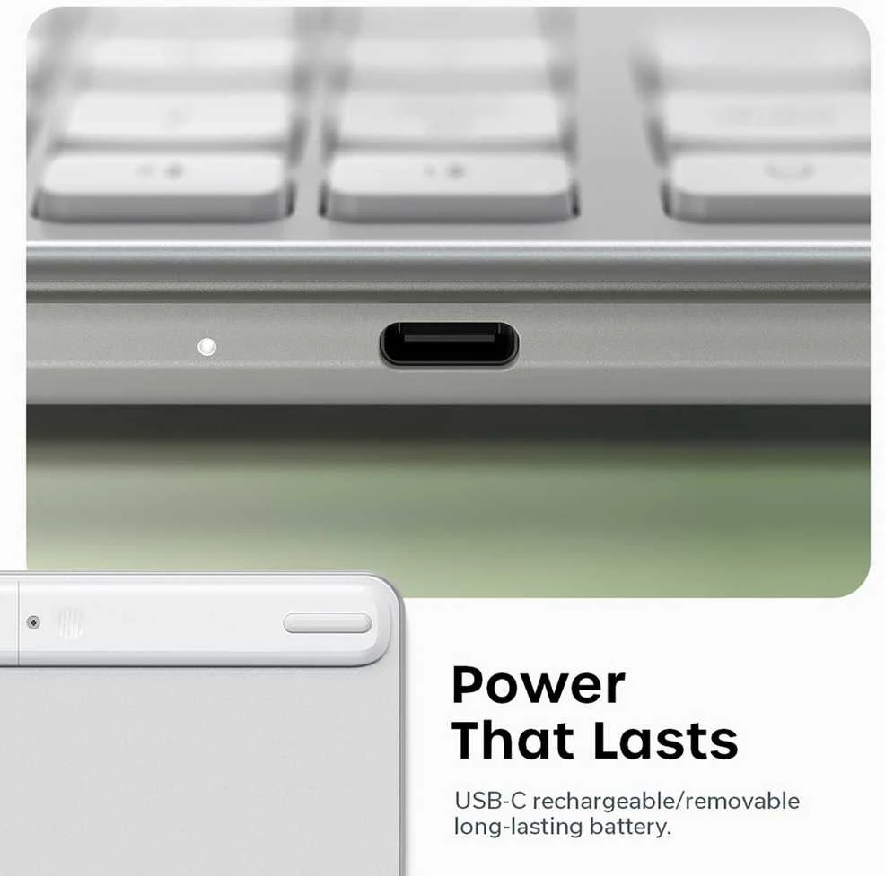 Belaidė klaviatūra QWERTY Satechi Slim EX3 Mac / PC ST-KEX3S-EN sidabrinis