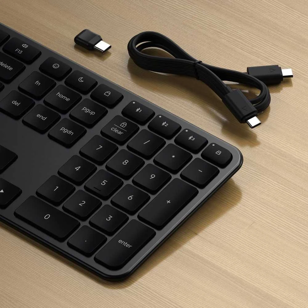 Belaidė klaviatūra QWERTY Satechi Slim EX3 Mac / PC ST-KEX3C-EN juodas