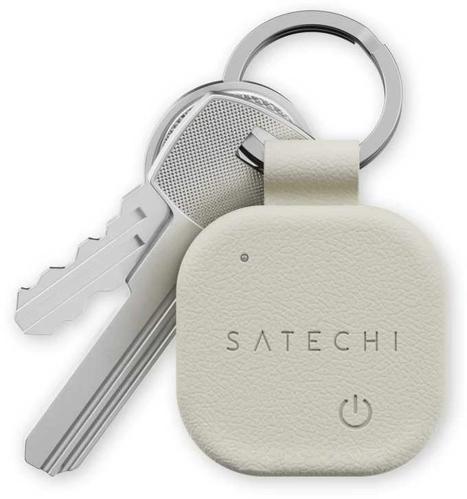 „Satechi Pakabutis“, „Satechi FindAll“ raktų pakabuko ieškiklis, suderinamas su „Apple Find My“ (smėlio spalvos)