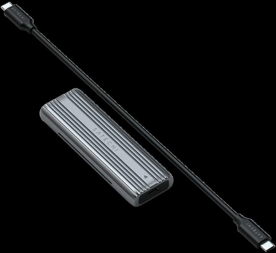Satechi SATECHI USB-C NVME ir SATA SSD korpuso erdvė pilka