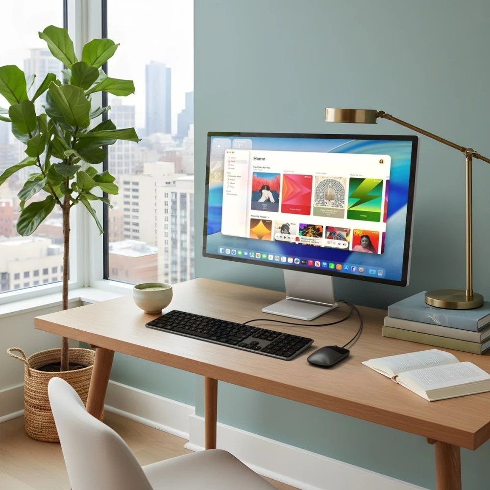 su laidu klaviatūra USB A/USB C QWERTY Dual (Mac/Windows) Satechi Slim LX3 su laidu space juodas