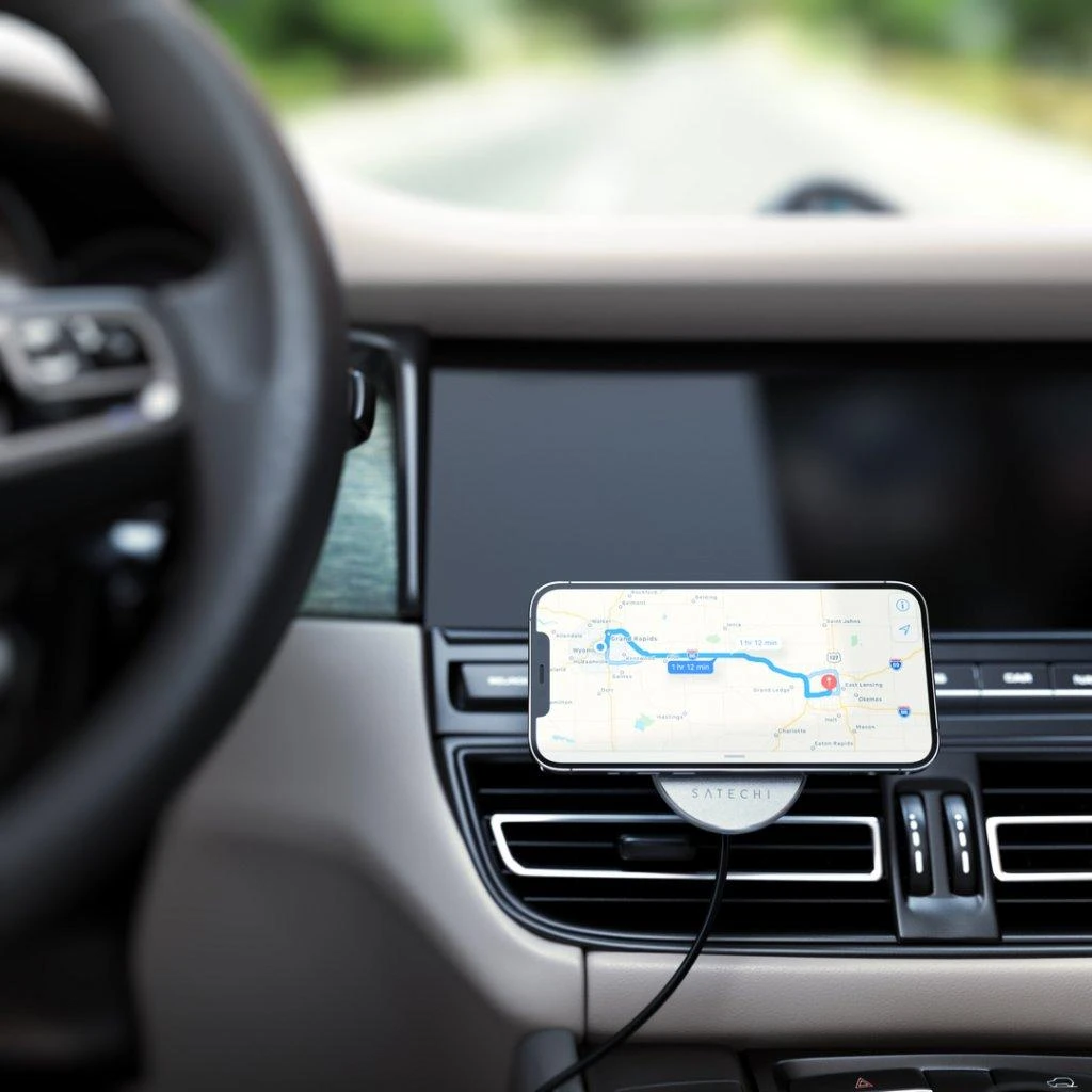 SATECHI magnetinis belaidis automobilinis įkroviklis