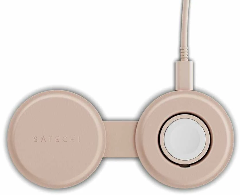 „Satechi OntheGo?“ 2 viename belaidis įkroviklis – dykumos rožinės spalvos