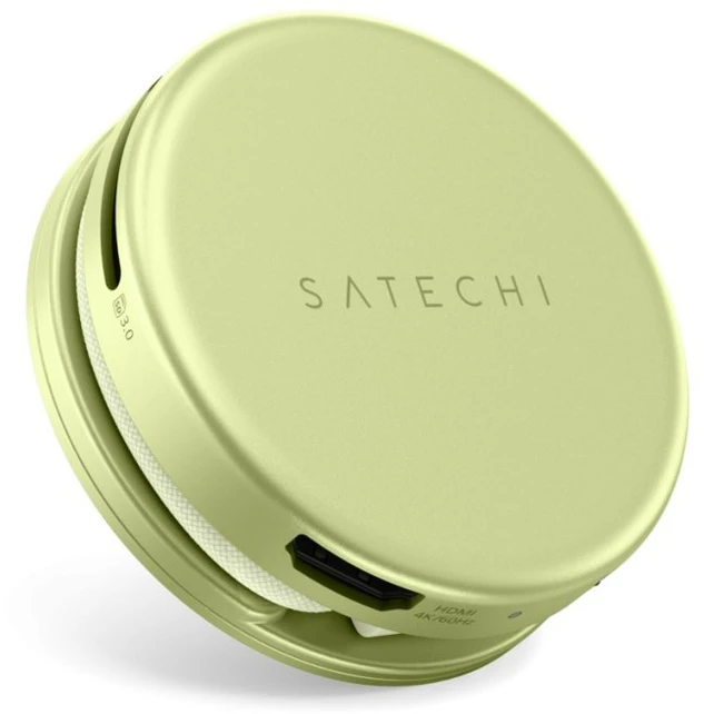 „Satechi OntheGo?“ 5 viename daugiaportinis adapteris, skirtas „MacBook Neo“ – citrusinis