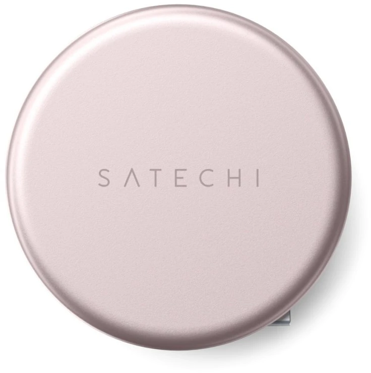 „Satechi OntheGo?“ 5 viename daugiaportinis adapteris, skirtas „MacBook Neo“ – rausvas