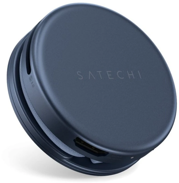 Satechi OntheGo? 5 viename kelių prievadų adapteris, skirtas MacBook Neo – Indigo