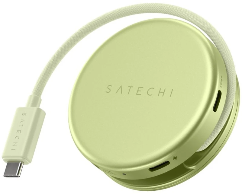„Satechi OntheGo?“ 5 viename daugiaportinis adapteris, skirtas „MacBook Neo“ – citrusinis