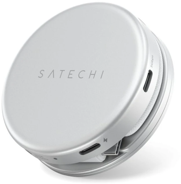 „Satechi OntheGo?“ 5 viename daugiaportinis adapteris, skirtas „MacBook Neo“ (sidabrinis)