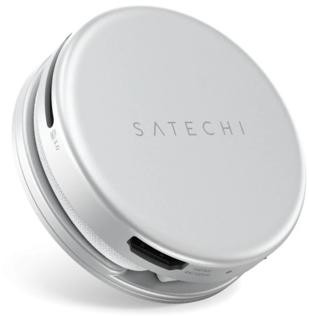 „Satechi OntheGo?“ 5 viename daugiaportinis adapteris, skirtas „MacBook Neo“ (sidabrinis)