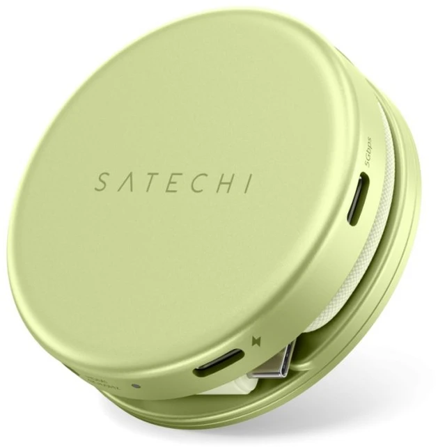 „Satechi OntheGo?“ 5 viename daugiaportinis adapteris, skirtas „MacBook Neo“ – citrusinis