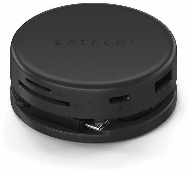 Adapteris HUB 7in1 USB C Satechi Multiport ST-POTG7C midnight juodas
