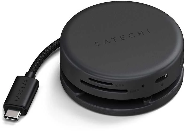 Adapteris HUB 7in1 USB C Satechi Multiport ST-POTG7C midnight juodas