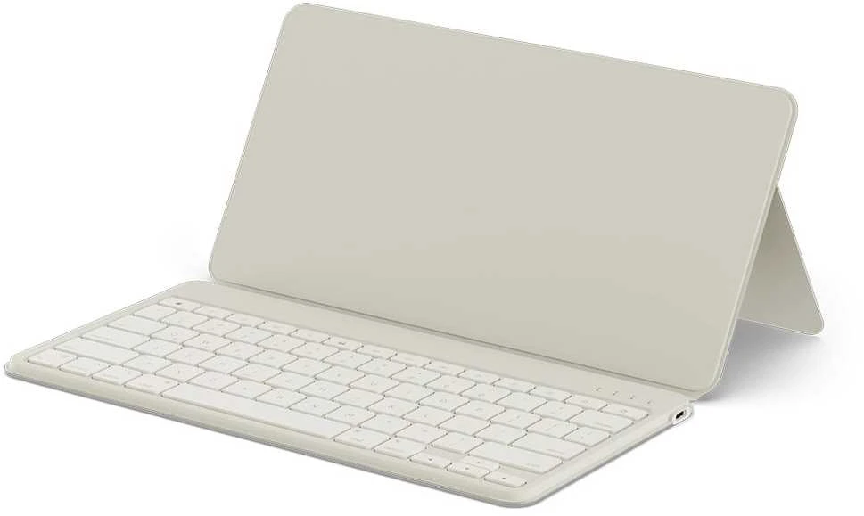 Belaidė klaviatūra su stovu išmaniajam telefonui / planšetiniam kompiuteriui QWERTY Satechi Onthego smėlio spalvos