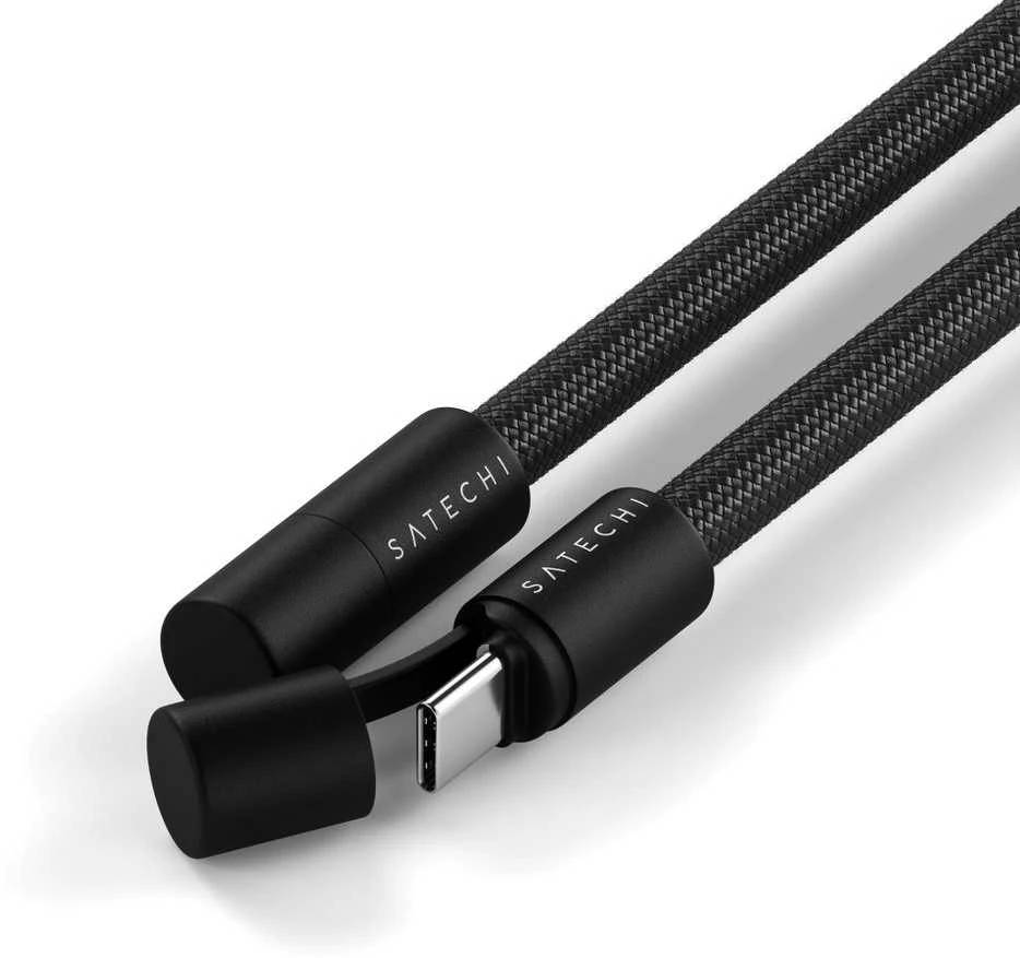 Satechi OntheGo Crossbody Lanyard Cable Juodas