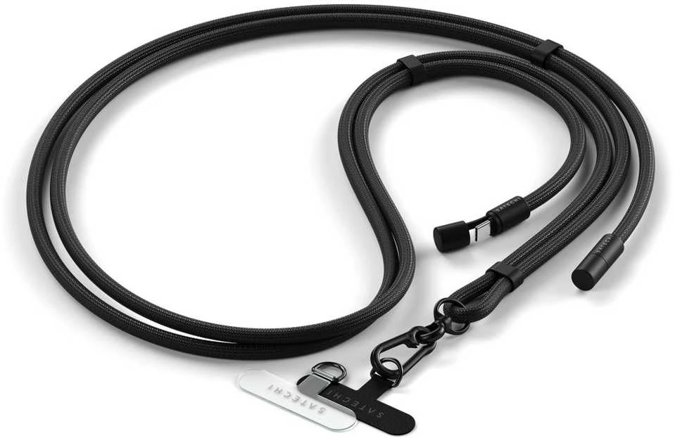 Satechi OntheGo Crossbody Lanyard Cable Juodas