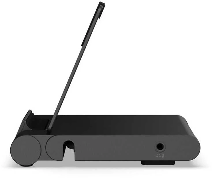 USB ŠAKOTUVAS „Satechi OntheGo Foldable Stand Hub“ – sulankstomas stovas ir šakotuvas mobiliesiems įrenginiams (USB-C 100W PD, USB-C 10 Gbps, USB-A 10 Gbps, micro/SD kortelių skaitytuvas 312 MB/s, 3,5 mm lizdas, 4K HDMI) (juodas)
