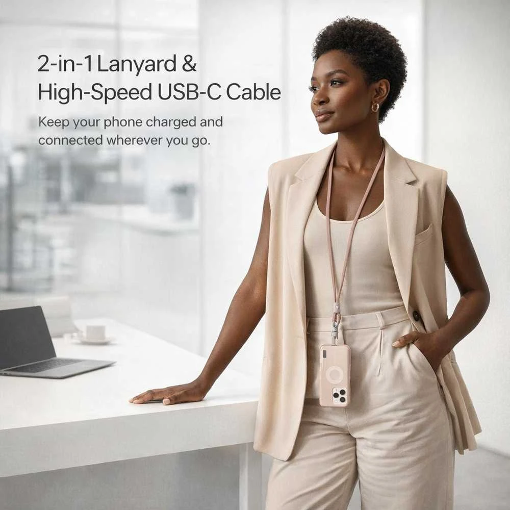 „Satechi OntheGo?“ USB-C virvelės laidas – dykumos rožė