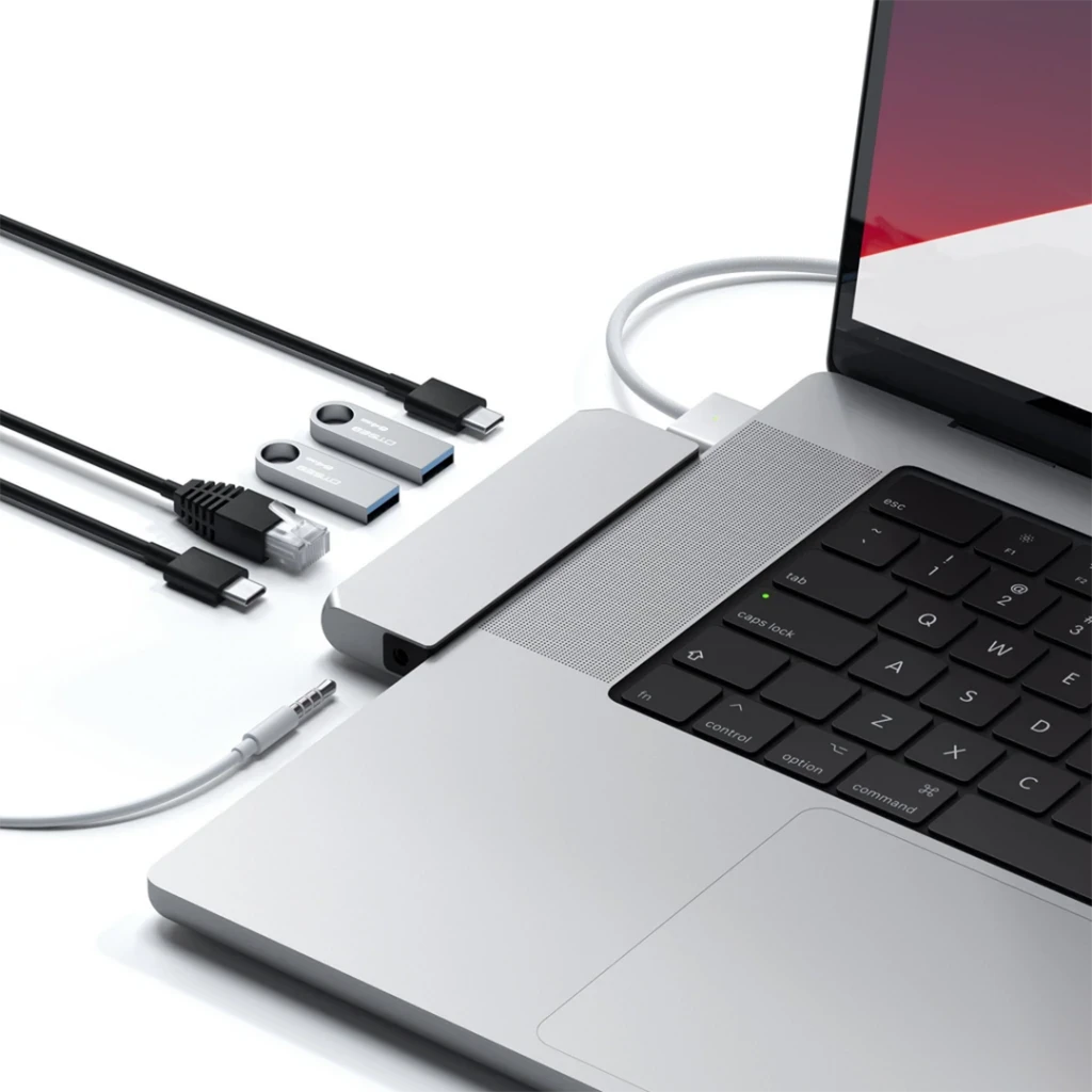 USB Hub Satechi USB-C Pro Hub Mini Space Pilka