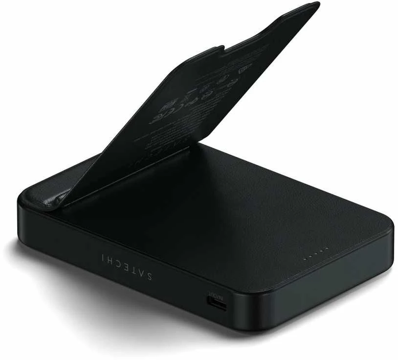 Carruzzo Satechi ST-B10Q2SK nešiojamasis įkroviklis 10000 mAh Belaidis įkrovimas Juoda