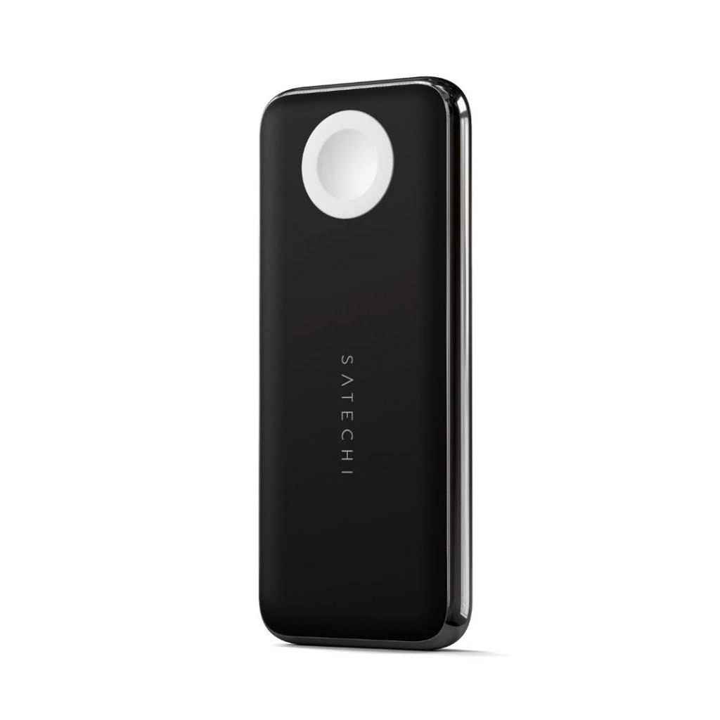 Satechi Quatro Wireless Qi 10000mAh (USB-C PD, USB-A) juoda