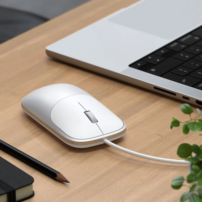 Pelė Satechi Satechi Slim LX Pelė su laidu - pelė optinė USB-A/USB-C (sidabrinis)