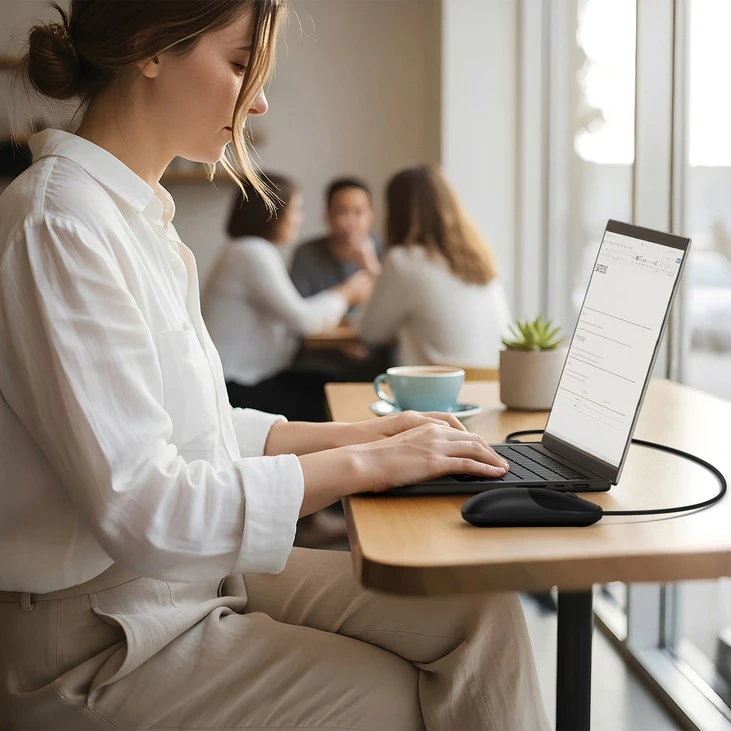 Pelė Satechi Satechi Slim LX Pelė su laidu - pelė optinė USB-A/USB-C (space juodas)